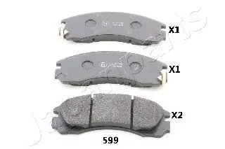Тормозные колодки дисковые PA-599AF JAPANPARTS PA599AF