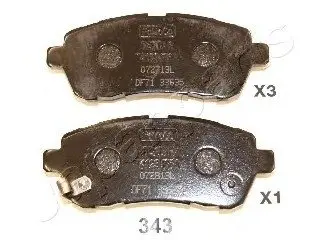 Гальмівні колодки дискові PA-343AF JAPANPARTS PA343AF