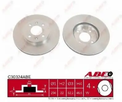 Гальмівний диск ABE C30324ABE