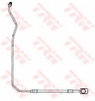 Тормозной шланг зад. прав. 655mm Audi/Passat 97- TRW PHD944