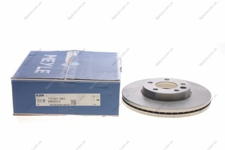 Тормозной диск вентилируемый передний 115 521 1053 MEYLE 1155211053 (фото 1)