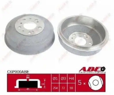 Гальмівний барабан ABE C6P000ABE
