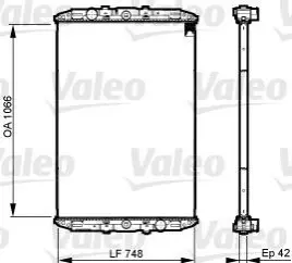 Радіатор, охолодження двигуна Valeo 733509