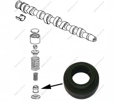 Сальник клапана Partner/Jumper/Expert/Doblo 1.9D 96- (8mm) JP GROUP 1111352700