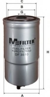 Фільтр паливний Daily 2.8JTD 99-/3.0JTD 07- MFILTER DF 3510 M-FILTER DF3510