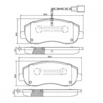 Тормозные колодки дисковые NIPPARTS N3601105