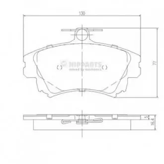 Тормозные колодки дисковые NIPPARTS J3605042