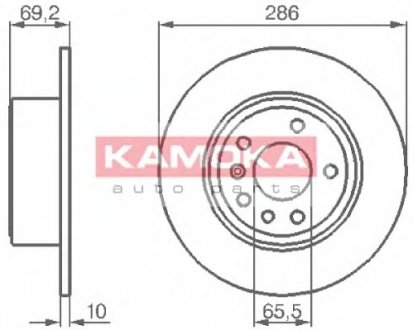 Гальмівні диски KAMOKA 1031622