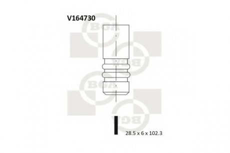 Впускной клапан BGA V164730 (фото 1)