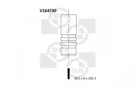 Впускной клапан BGA V164730
