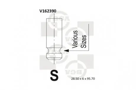 Впускний клапан BGA V162390