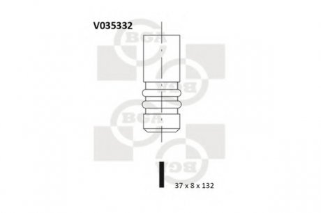 Випускний клапан BGA V035332 (фото 1)
