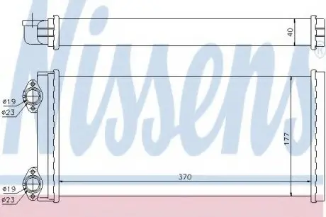 Радіатор печі MAN L 2000 (93-) |MAN M 2000 (95-) NISSENS 71928 (фото 1)