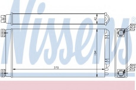 Радіатор печі MAN TG-L (05-) |MAN TG-M (05-) |MAN TG-S (07-) |MAN TG-X (07-) |MAN TG-A (02-) NISSENS 71926