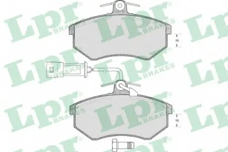 Гальмівні колодки дискові LPR 05P221