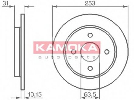 Гальмівні диски KAMOKA 103562