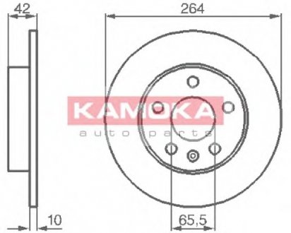 Гальмівні диски KAMOKA 1032088