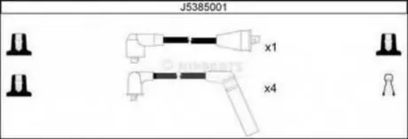 Комплект высоковольтных проводов NIPPARTS J5385001