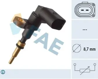 Датчик, температура охлаждающей жидкости VAG 04E919501B