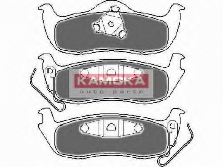Комплект тормозных колодок, дисковый тормоз KAMOKA JQ1018150