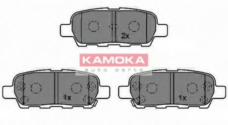 Комплект тормозных колодок, дисковый тор KAMOKA JQ1013386