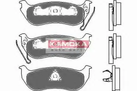 Комплект тормозных колодок, дисковый тор KAMOKA JQ1013320 (фото 1)