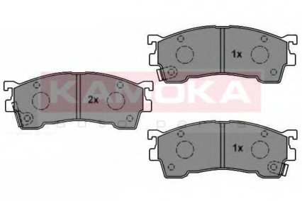 Комплект тормозных колодок, дисковый тор KAMOKA JQ1011900 (фото 1)