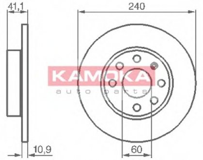 Гальмівні диски KAMOKA 1032258
