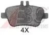 Тормозные колодки дисковые ABS 37905