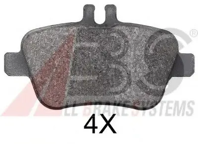 Тормозные колодки дисковые ABS A.B.S. 37905