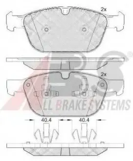 Тормозные колодки дисковые ABS A.B.S. 37750
