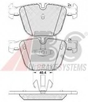 Гальмівні колодки дискові моз. ABS A.B.S. 37704 (фото 1)