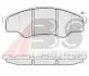 Тормозные колодки дисковые ABS 37684