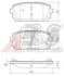 Тормозные колодки дисковые ABS 37621