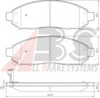 Гальмівні колодки дискові ABS A.B.S. 37518