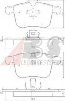 Гальмівні колодки дискові ABS A.B.S. 37389