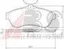 Тормозные колодки дисковые ABS 37308