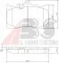 Тормозные колодки дисковые ABS 37261