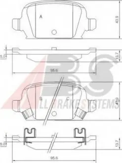Гальмівні колодки дискові ABS A.B.S. 37212