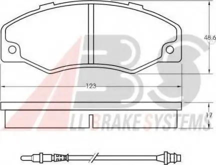 Тормозные колодки дисковые ABS A.B.S. 36577