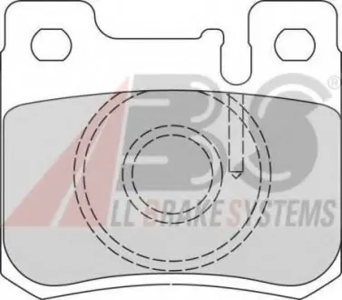 Тормозные колодки дисковые ABS 36498/2 A.B.S. 364982