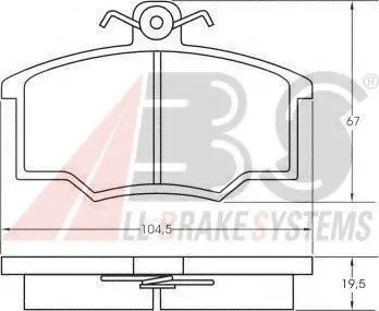 Гальмівні колодки дискові ABS A.B.S. 36138