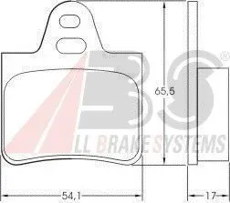 Тормозные колодки дисковые ABS A.B.S. 36129