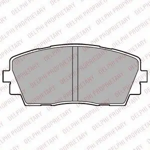 Тормозные колодки дисковые KIA Picanto "F "11-14 Delphi LP2296