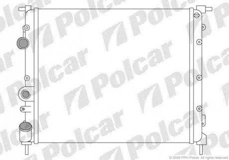 Радіатори охолодження Polcar 600708A1