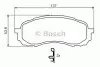 Тормозные колодки дисковые SUBARU Impreza 1,5-1,6 00-07 0986494373