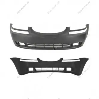 Бампер передній під фарбування CHEVROLET AVEO (T200) 01.03-03.06 (PJ) Polcar 250007
