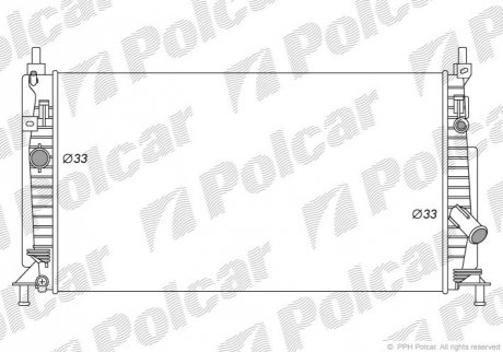 Радіатори охолодження 454208-1 Polcar 4542081 (фото 1)