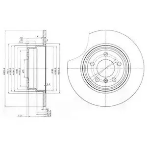 Тормозные диски Delphi BG3629