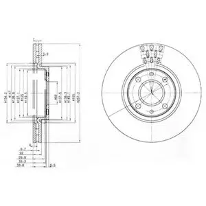 Тормозные диски Delphi BG3574